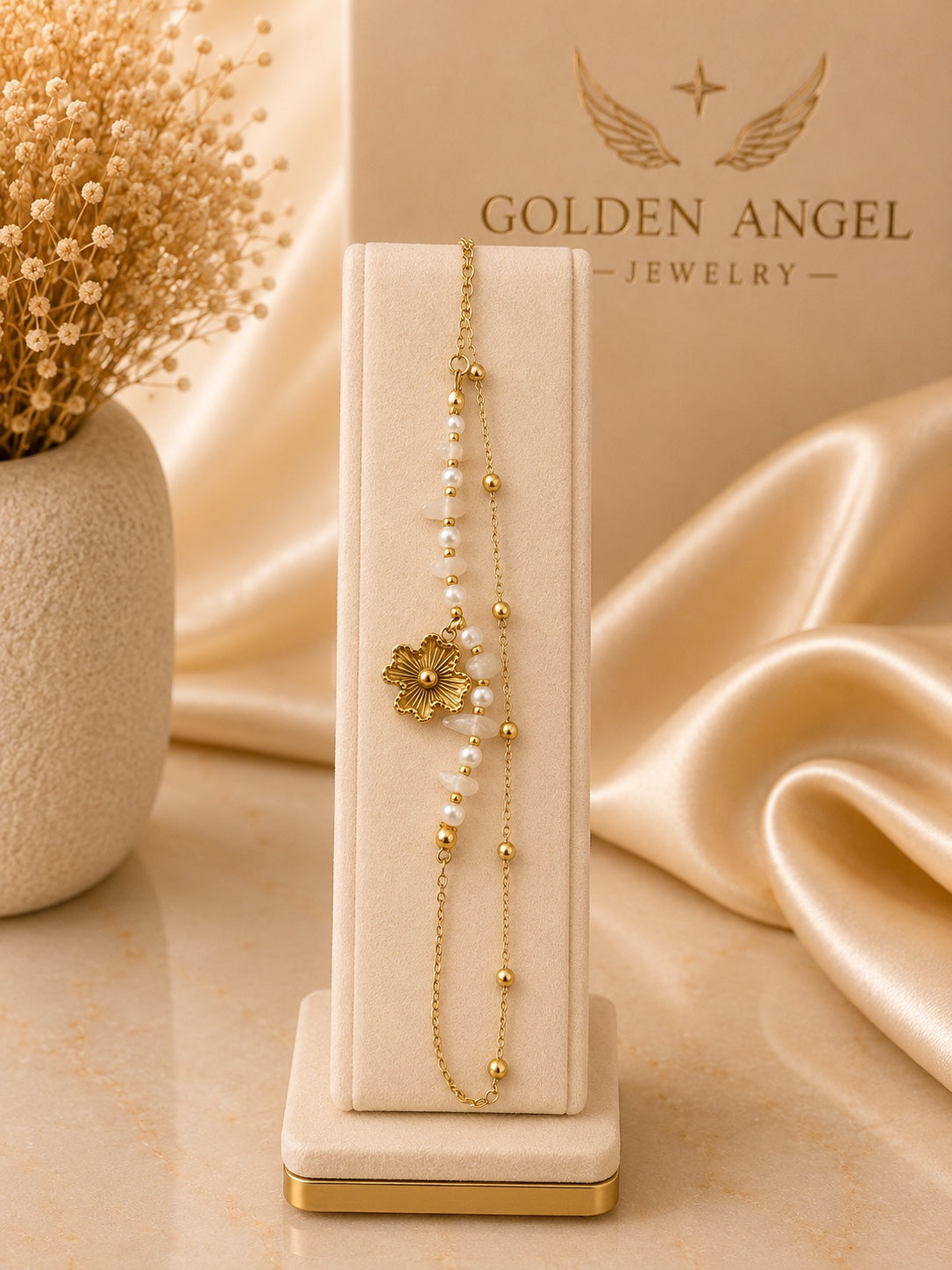 Pulsera Perla Flor