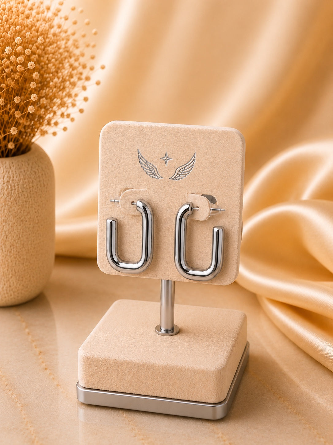 Pendientes U Plata